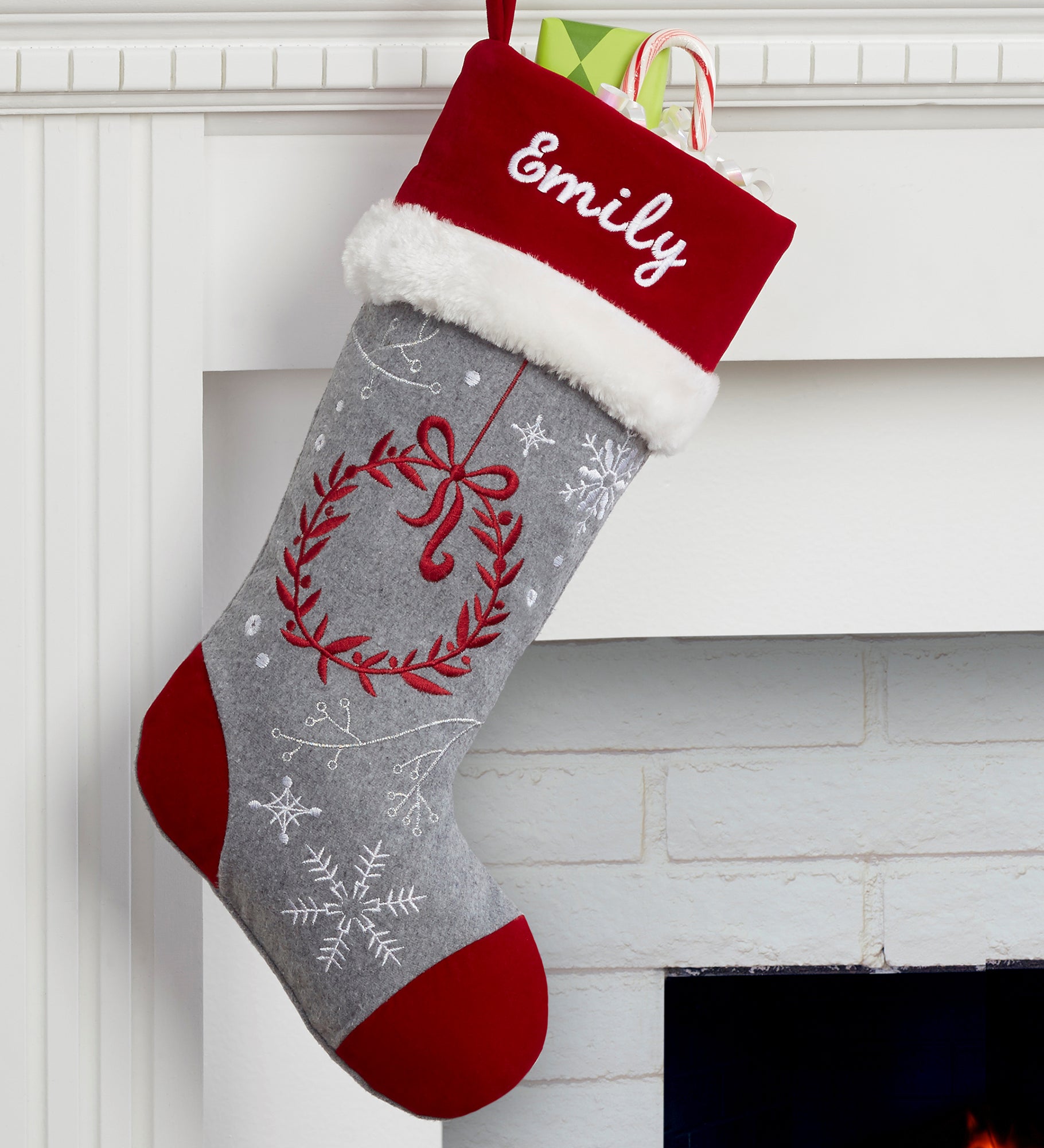 Wintertime Wishes Personalized Christmas Stockings 